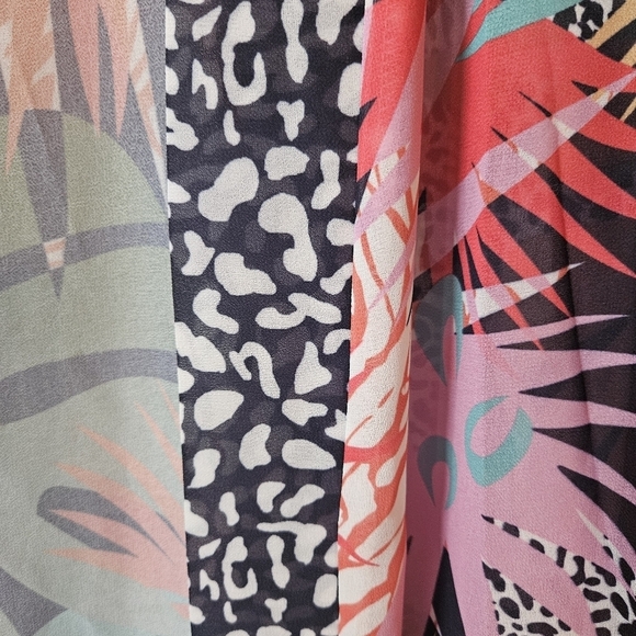 Vintage Tropical Jungle Longline Kimono/Cover-Up (NWOT) - Picture 7 of 8